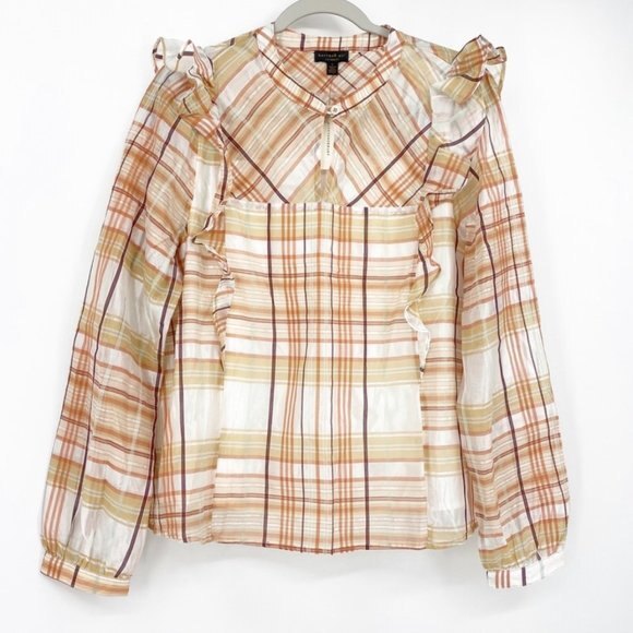 Anthropologie Current Air Polly Ruffled-Peasant L - Picture 5 of 13